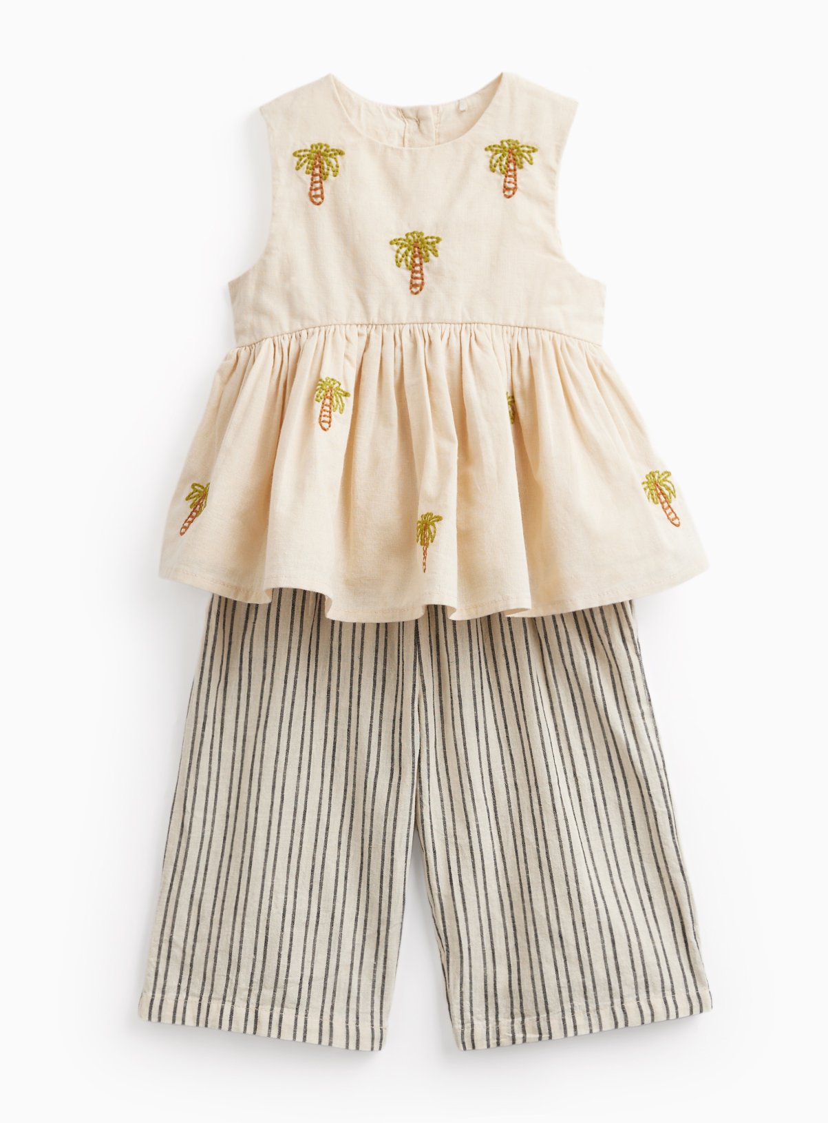 Palm Print Top & Trouser Set Up to 3 mths - Image 1 thumbnail